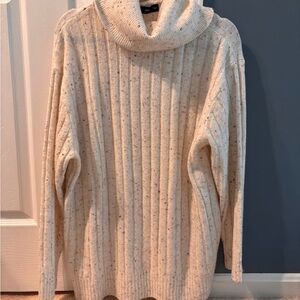 Mango Cream Cowl Neck Sweater